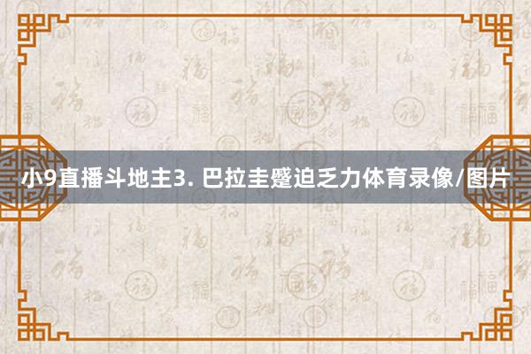 小9直播斗地主　　3. 巴拉圭蹙迫乏力体育录像/图片