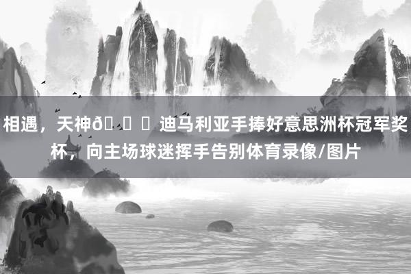 相遇，天神👋迪马利亚手捧好意思洲杯冠军奖杯，向主场球迷挥手告别体育录像/图片