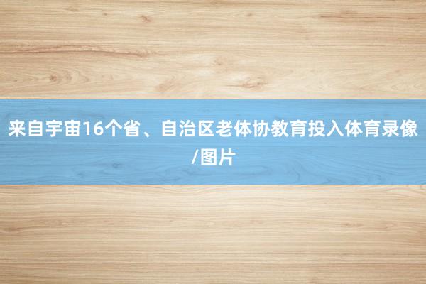 来自宇宙16个省、自治区老体协教育投入体育录像/图片